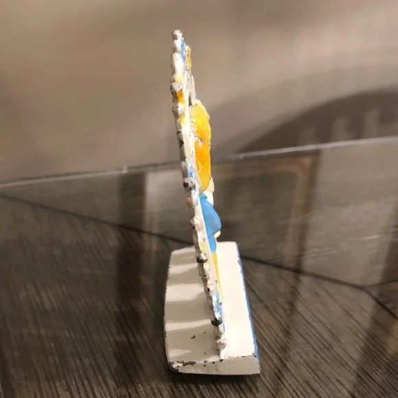 Vintage Retro Revere Mfg Metal Earring Holder Stand "Love Is Sharing" - Picture 6 of 13